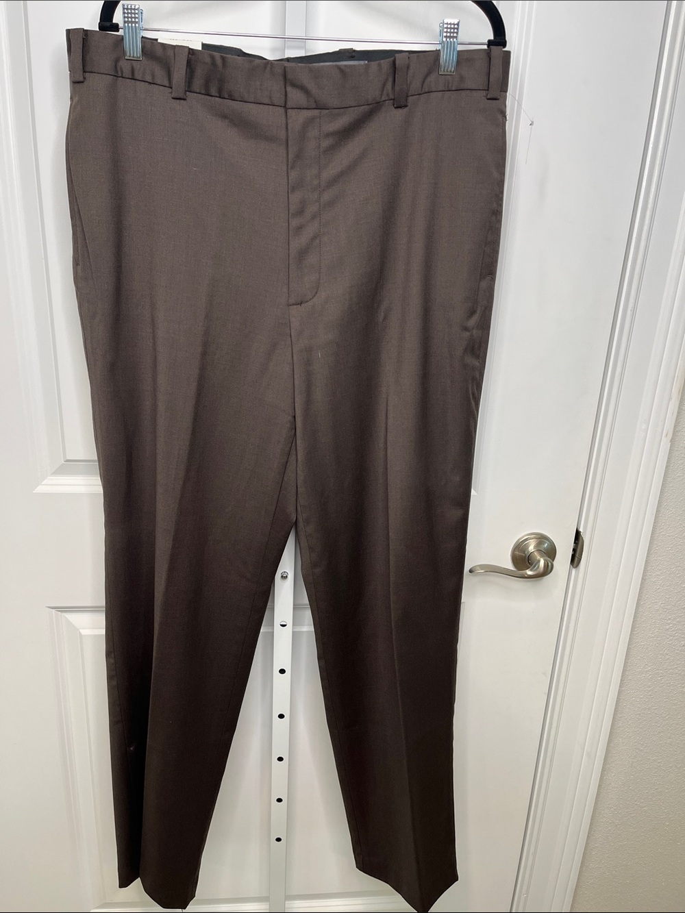 Eddie Bauer Men's Brown Dress Pants - Tailored Straight 38 x 32 NWT